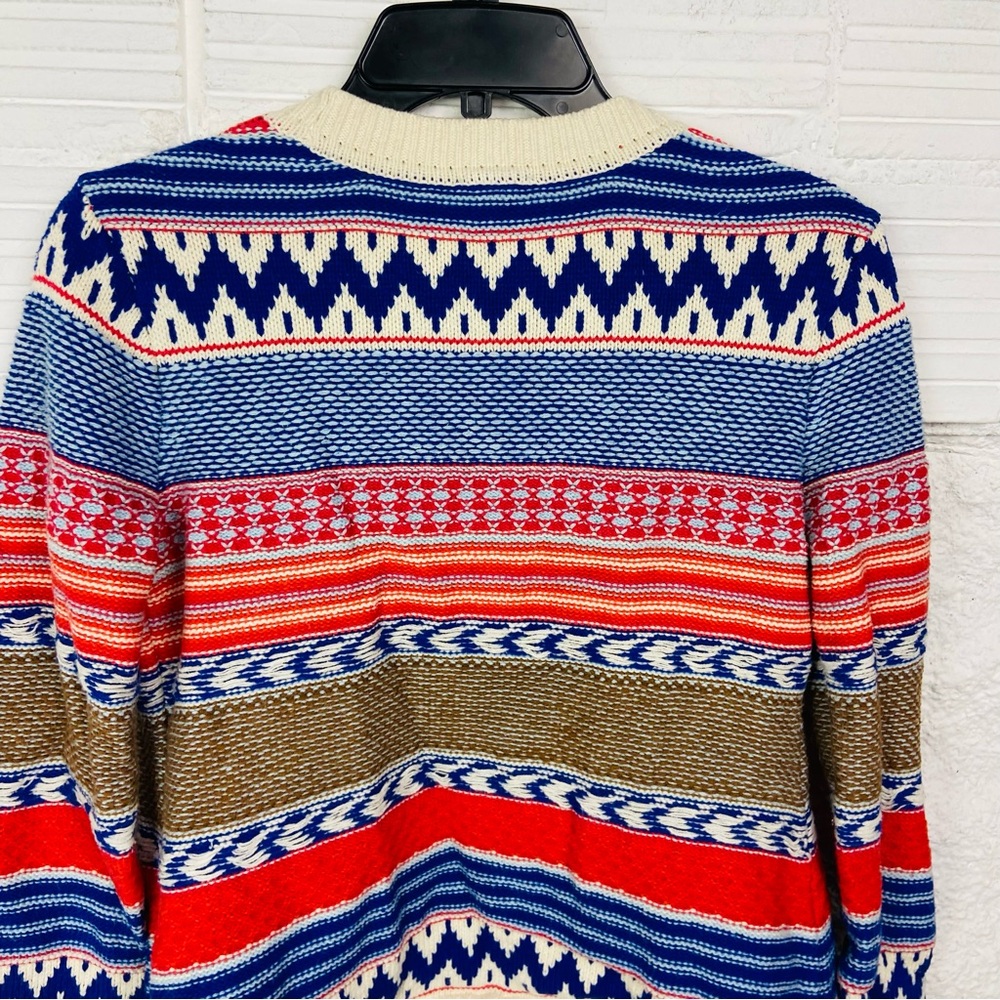 Copper Key Multicolor Patterned Knit Western Open… - image 8